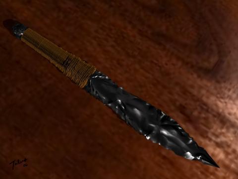 An obsidian dagger by Goodbit